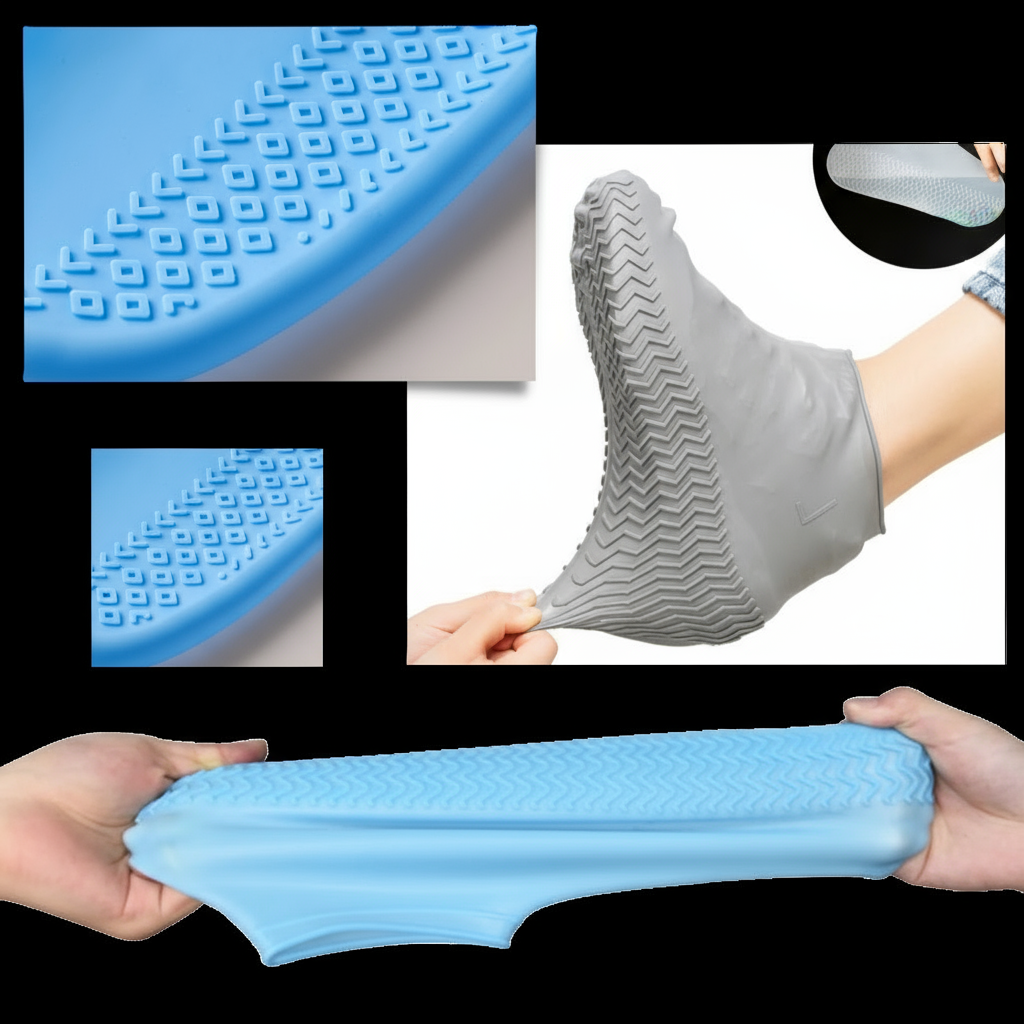Premium silicone shoe protectors by Heenov for wet weather