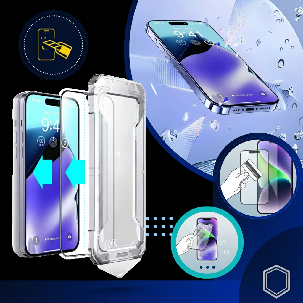 Anti-spy filter showing privacy mode demonstration