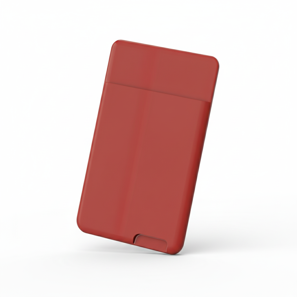 Phone wallet showing 3 cards being inserted