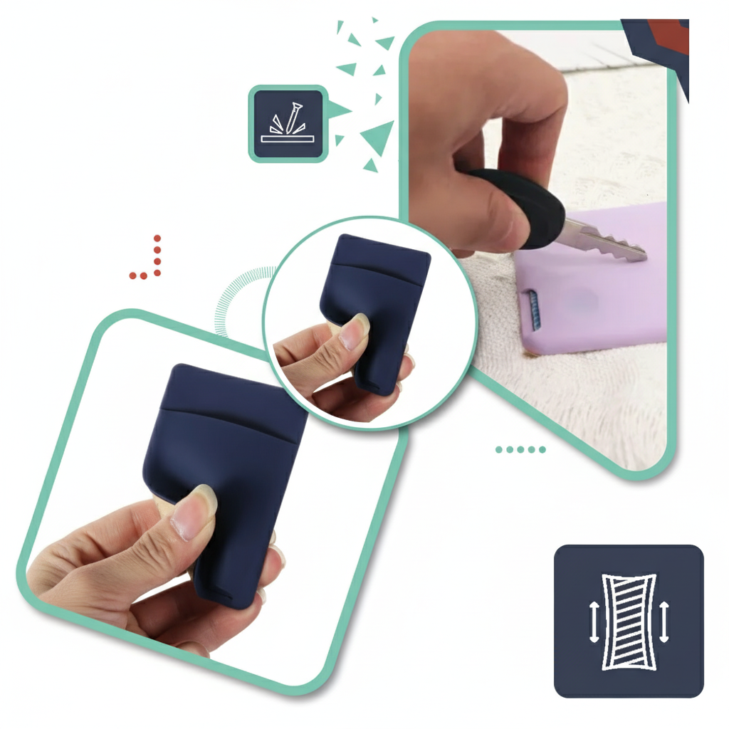 Secure card holder sleeve attached to smartphone case