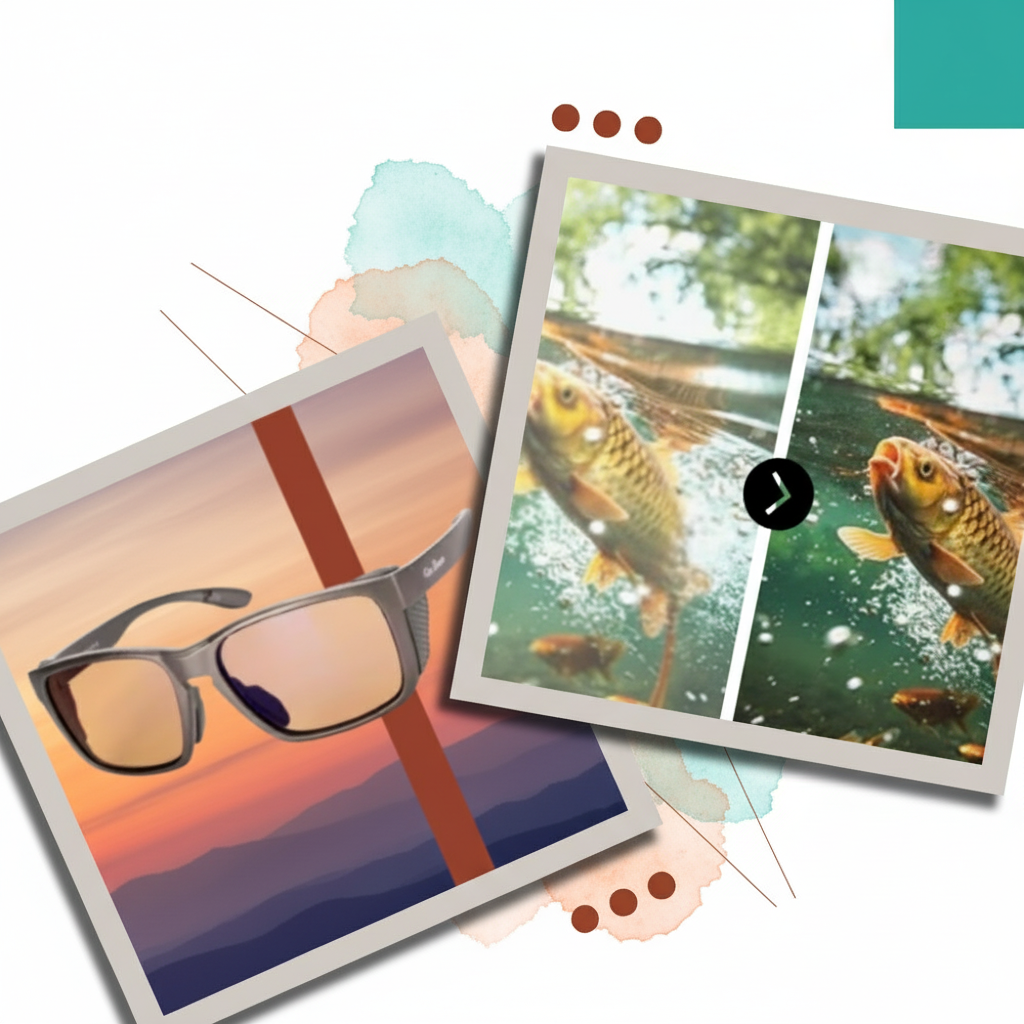 Scratch-resistant polarized sunglasses for professional anglers